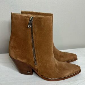 Sam Edelman Jane Ankle Boots Tan Brown Neutral Quiet Luxury Size 6.5